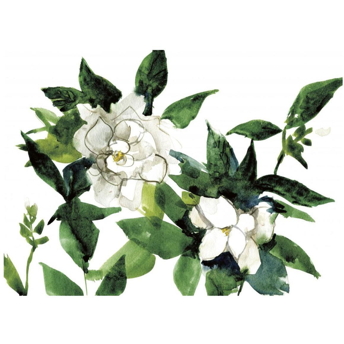 Bright Gardenias -Paper Art-42&quotx32"