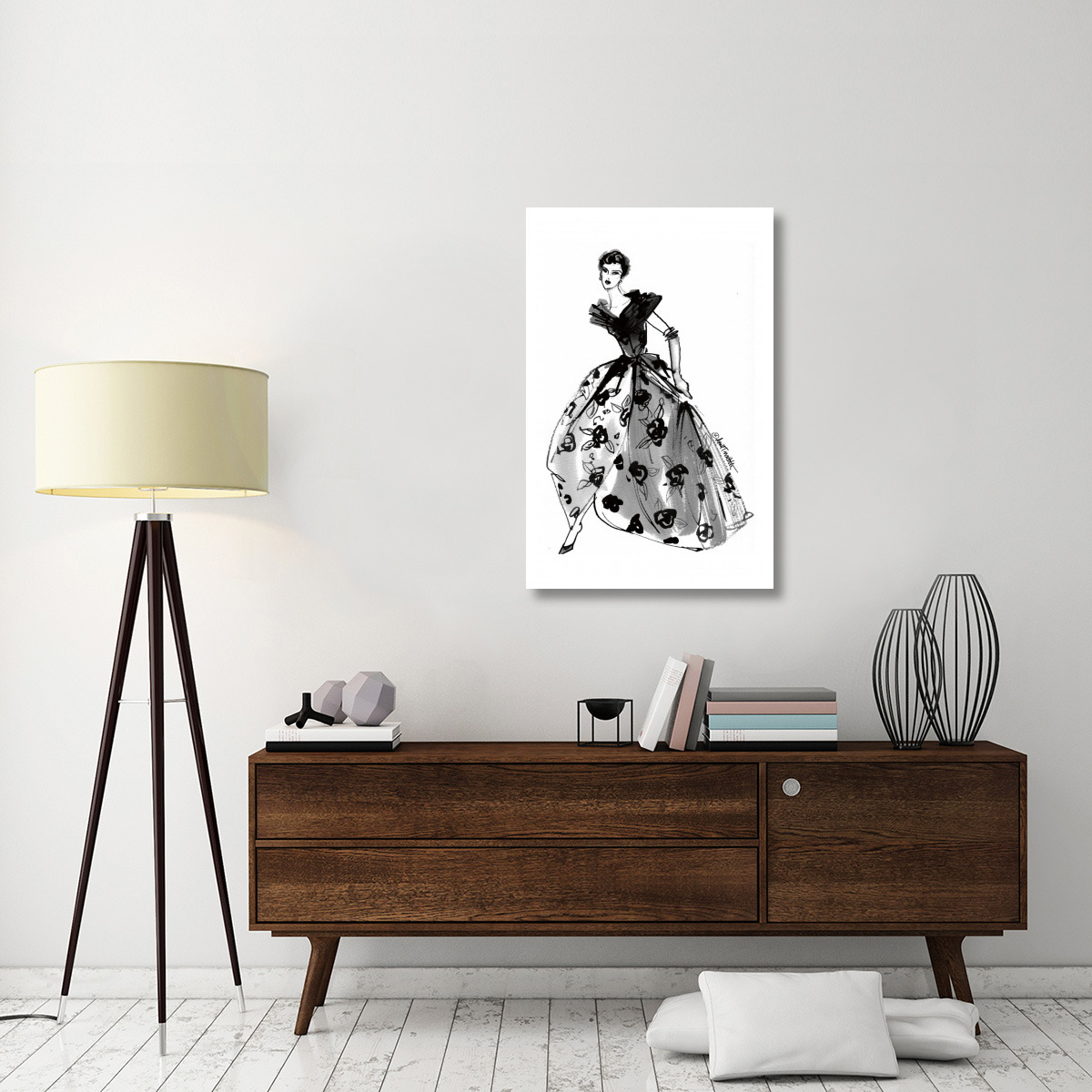 Fifties Fashion II -Paper Art-27.2&quotx42"