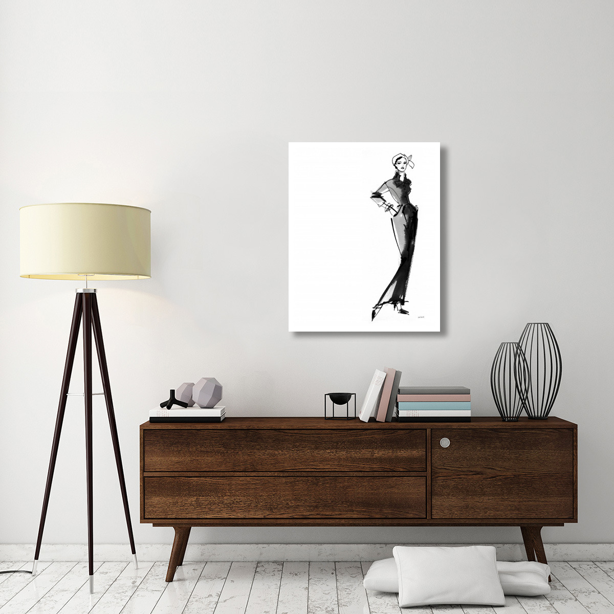 Fifties Fashion III -Paper Art-30&quotx37"