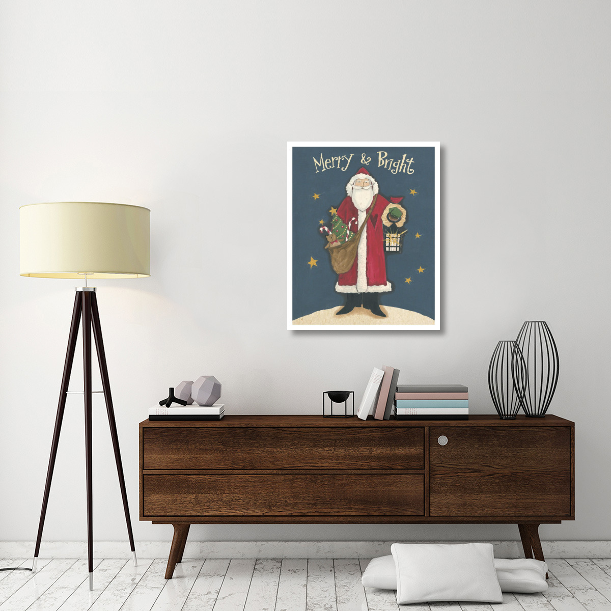 Vintage St.Nick I -Paper Art-30&quotx37"