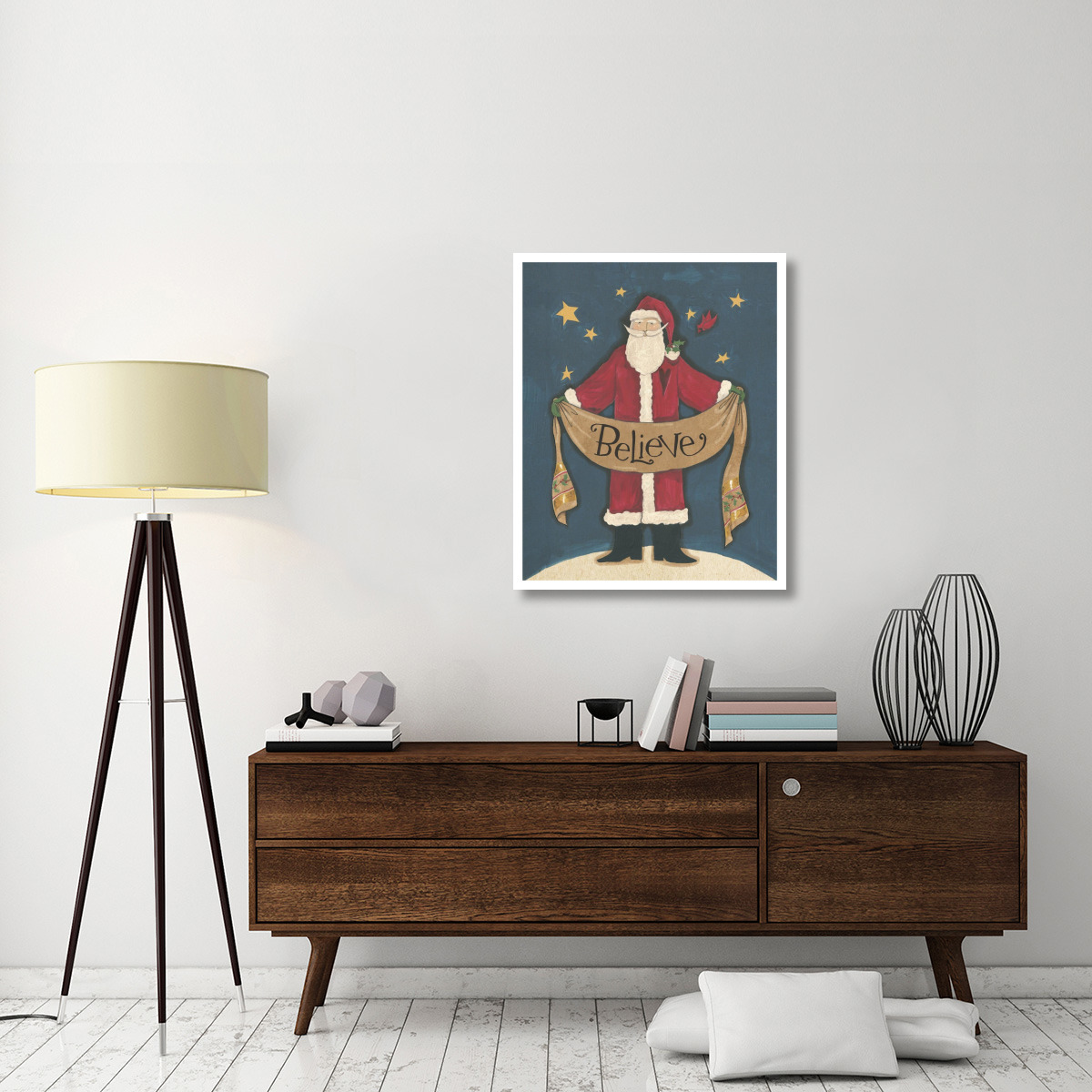 Vintage St.Nick IV -Paper Art-30&quotx37"