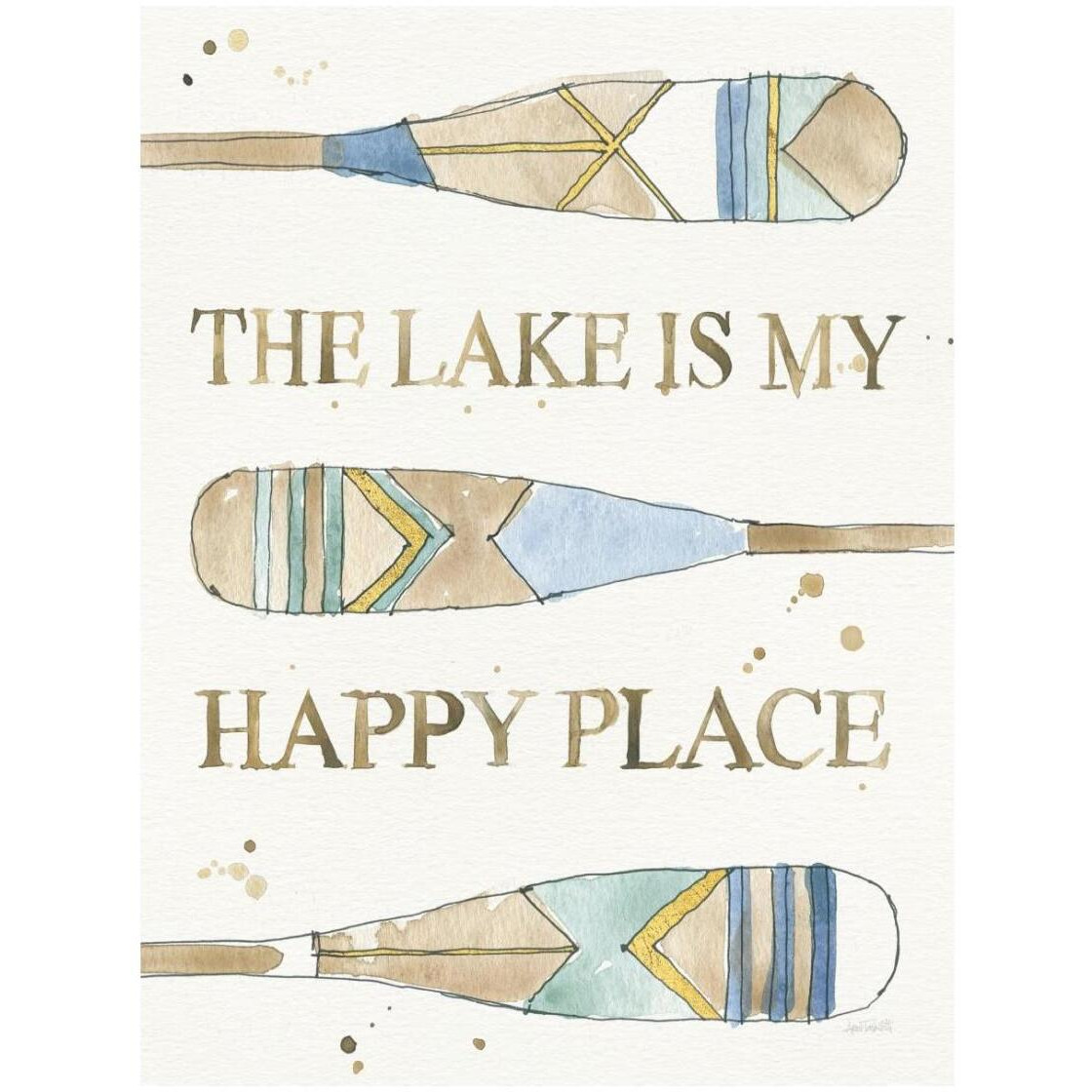 Lakehouse III -Paper Art-20&quotx26"