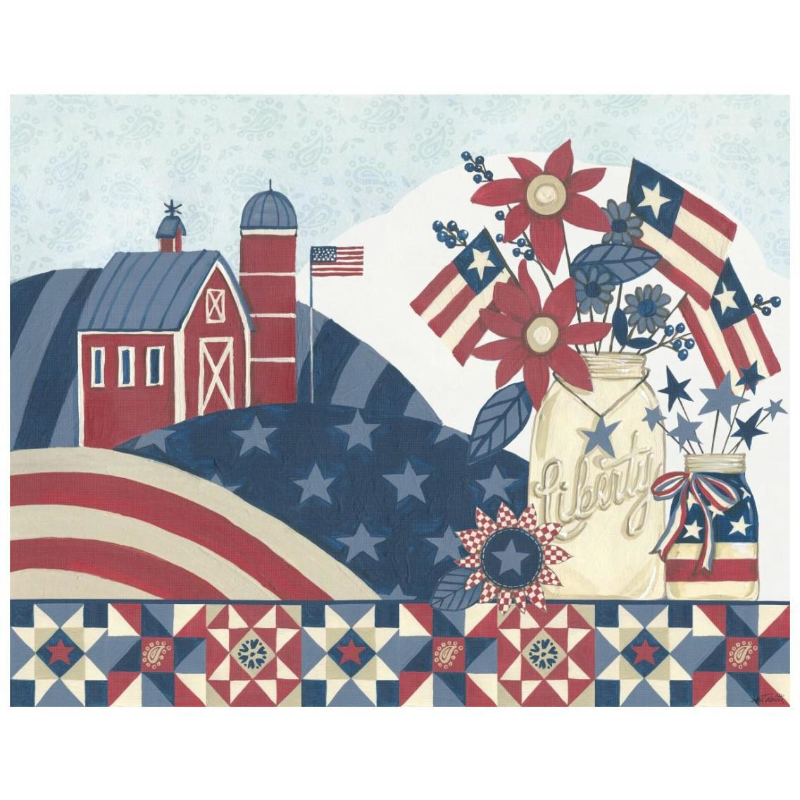 American Country I -Paper Art-26&quotx22"