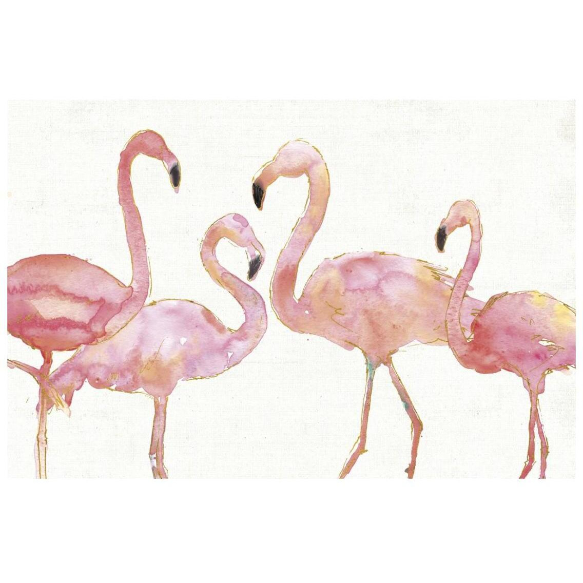 Flamingo Fever I no Splatter -Paper Art-26&quotx18"