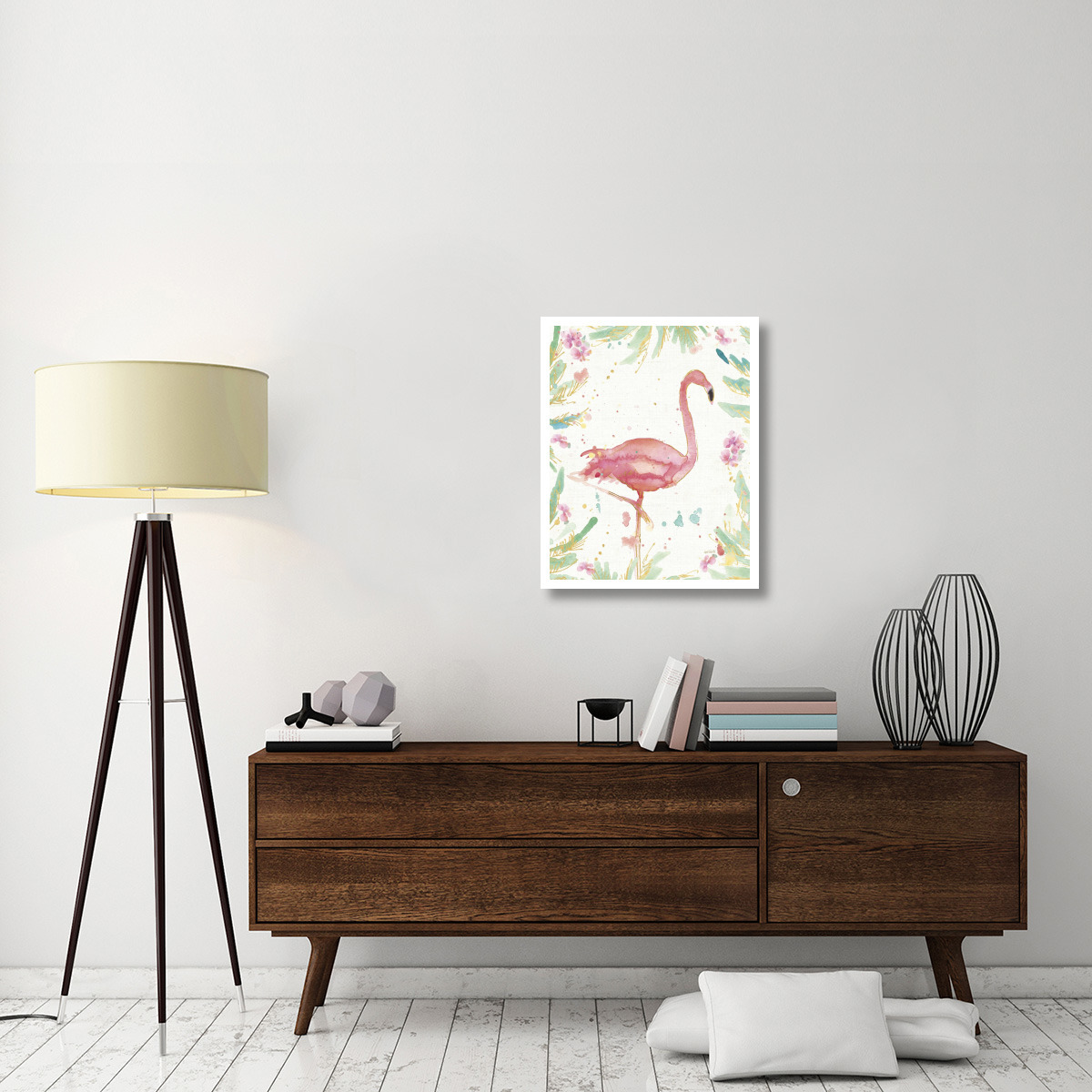 Flamingo Fever XII -Paper Art-24&quotx30"