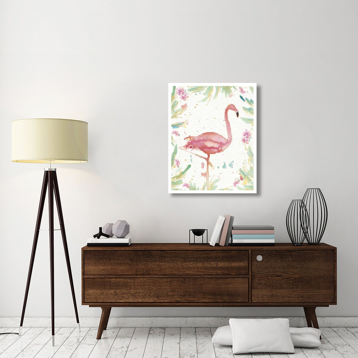 Flamingo Fever XII -Paper Art-30&quotx37"