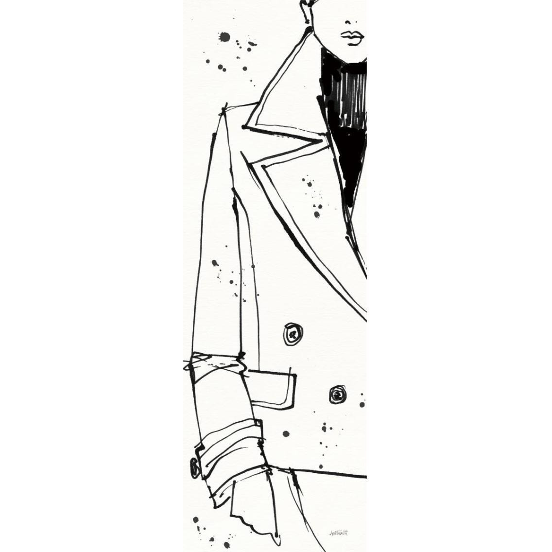 Fashion Strokes V -Paper Art-14&quotx38"