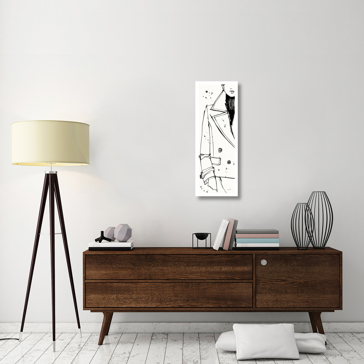 Fashion Strokes V -Paper Art-14&quotx38"