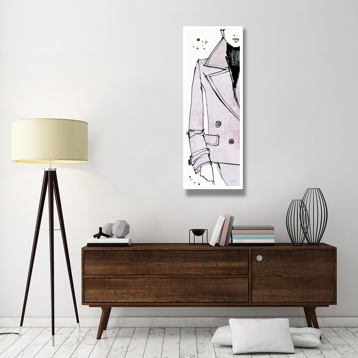 Fashion Strokes V Pastel -Paper Art-20&quotx56"