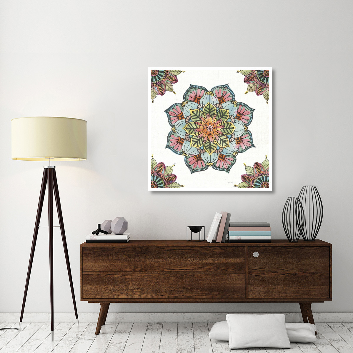 Mandala Morning V -Paper Art-42&quotx42"