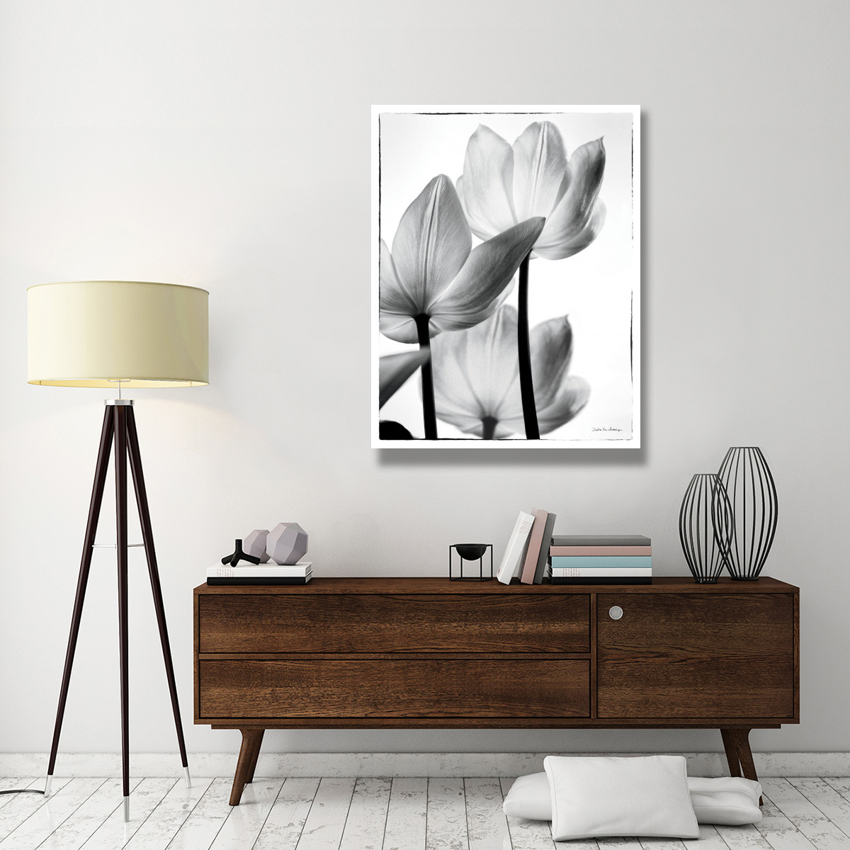 Translucent Tulips III -Paper Art-38&quotx50"