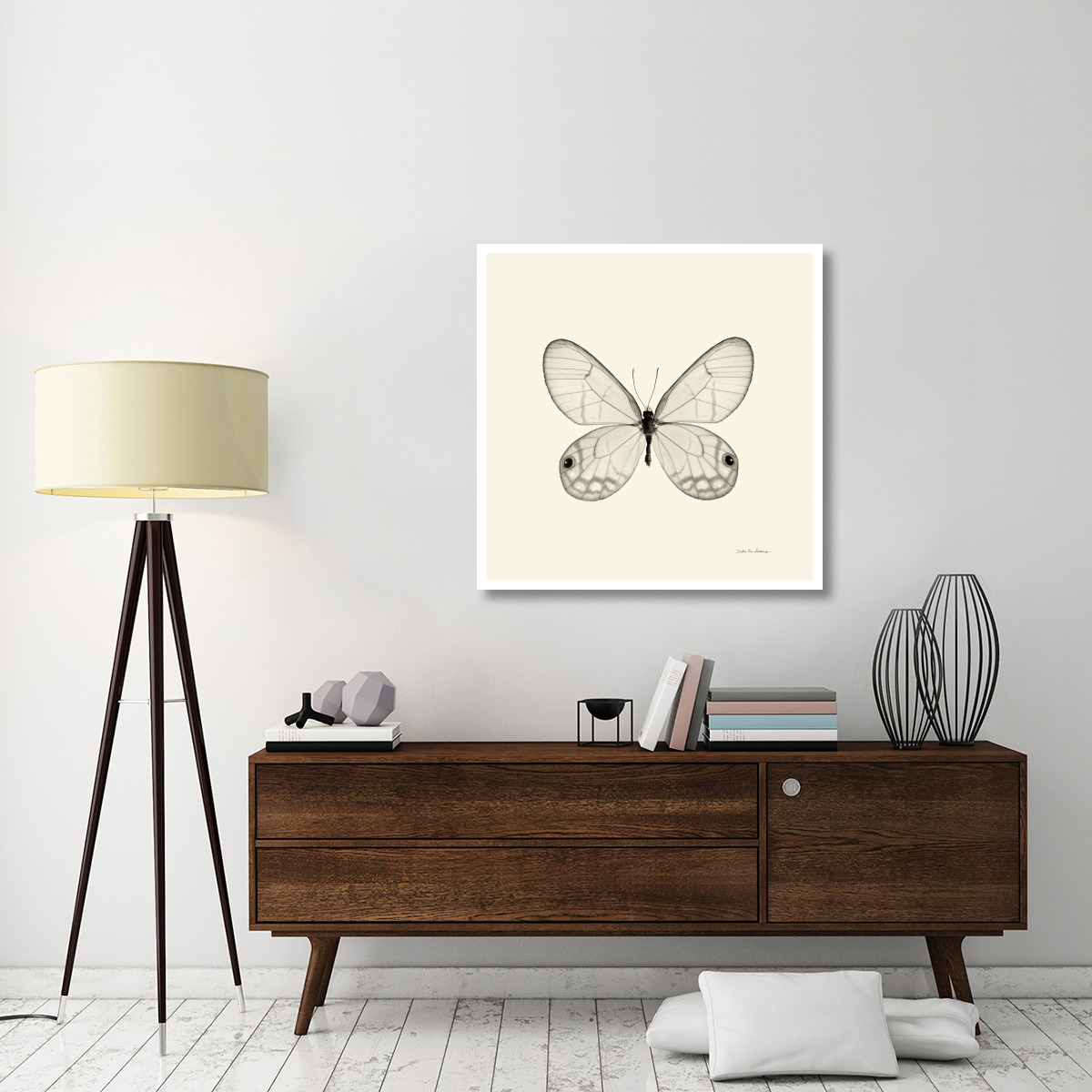 Butterfly I - BW -Paper Art-38&quotx38"