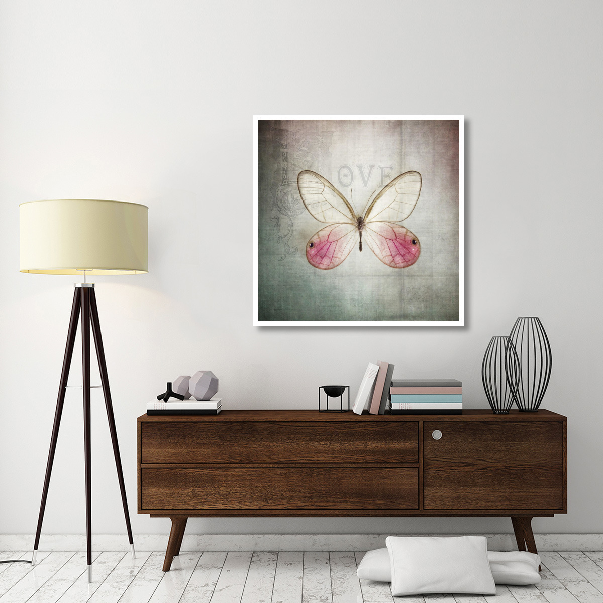 French Butterfly I -Paper Art-42&quotx42"