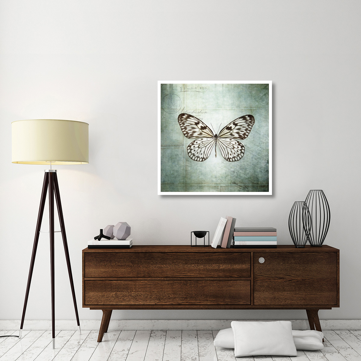 French Butterfly V -Paper Art-38&quotx38"