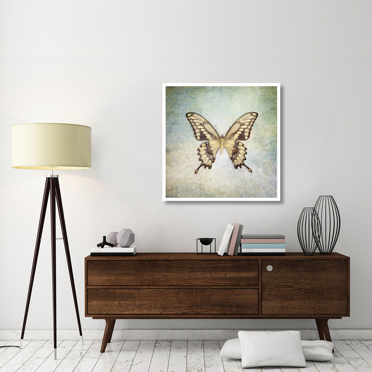 French Butterfly VI -Paper Art-38&quotx38"