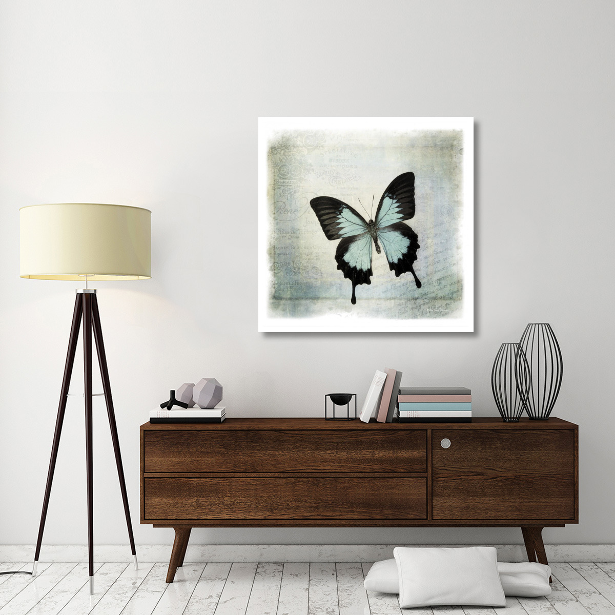 Floating Butterfly III -Paper Art-42&quotx42"