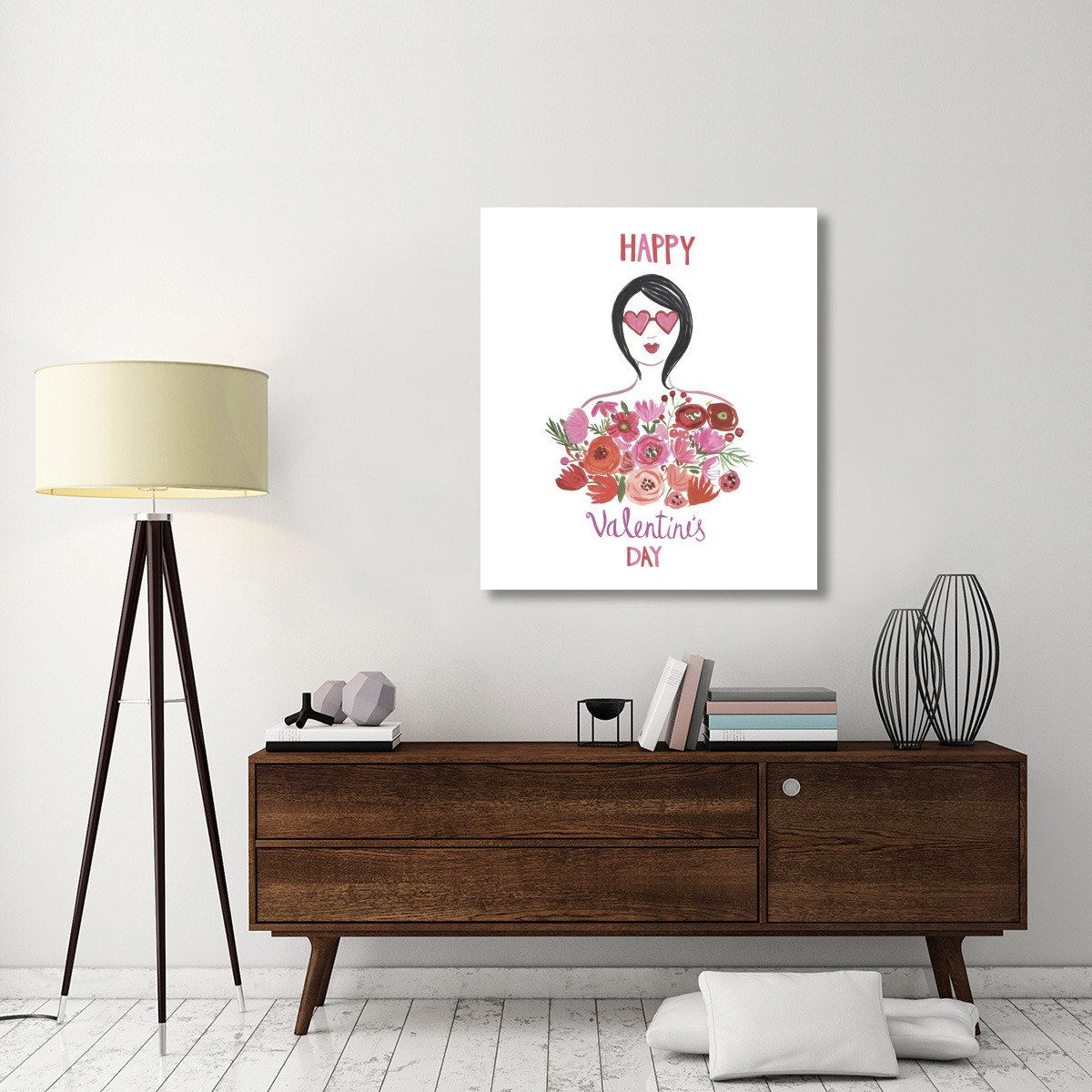 Valentine Chic I -Paper Art-37.2&quotx42"