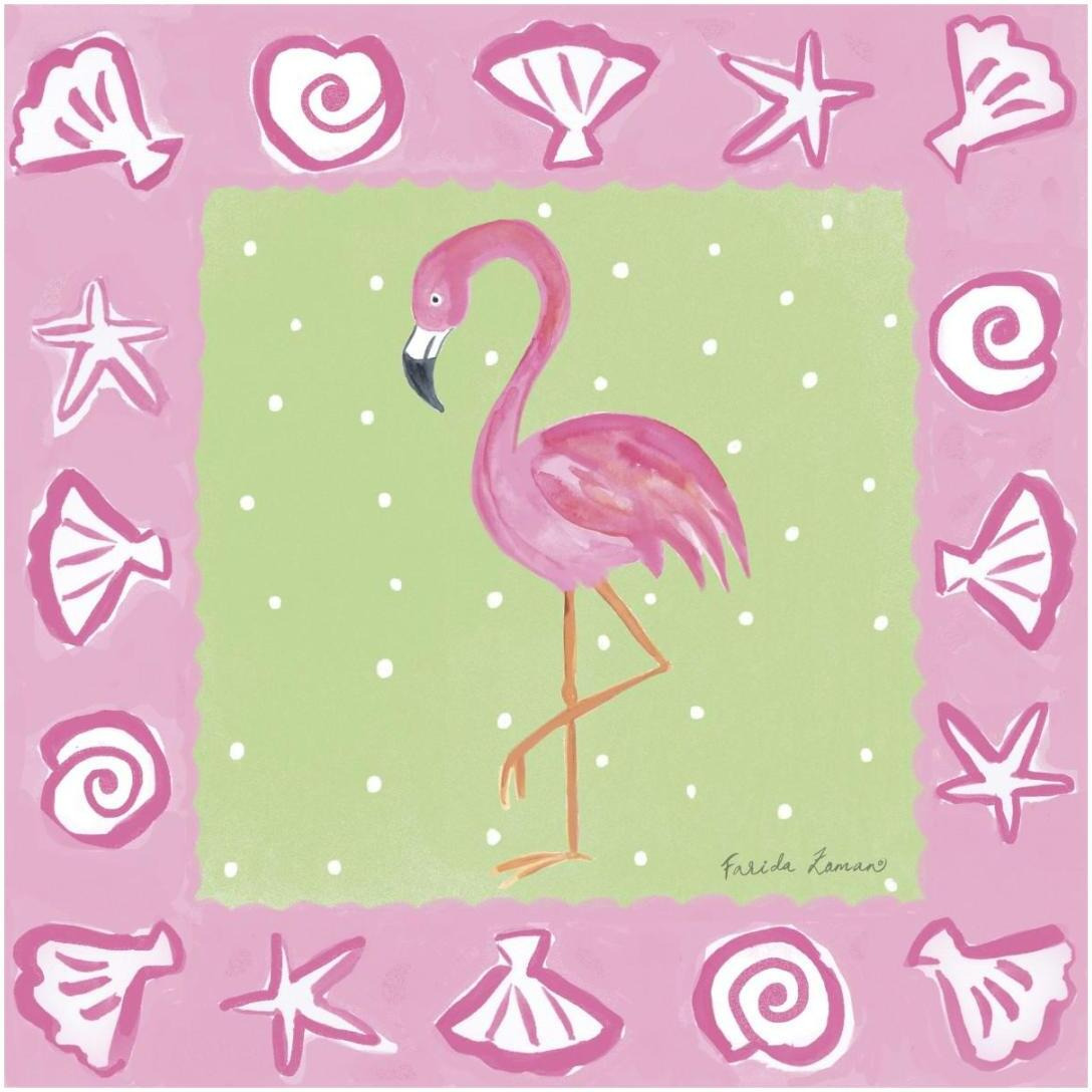 Flamingo Dance II -Paper Art-20&quotx20"