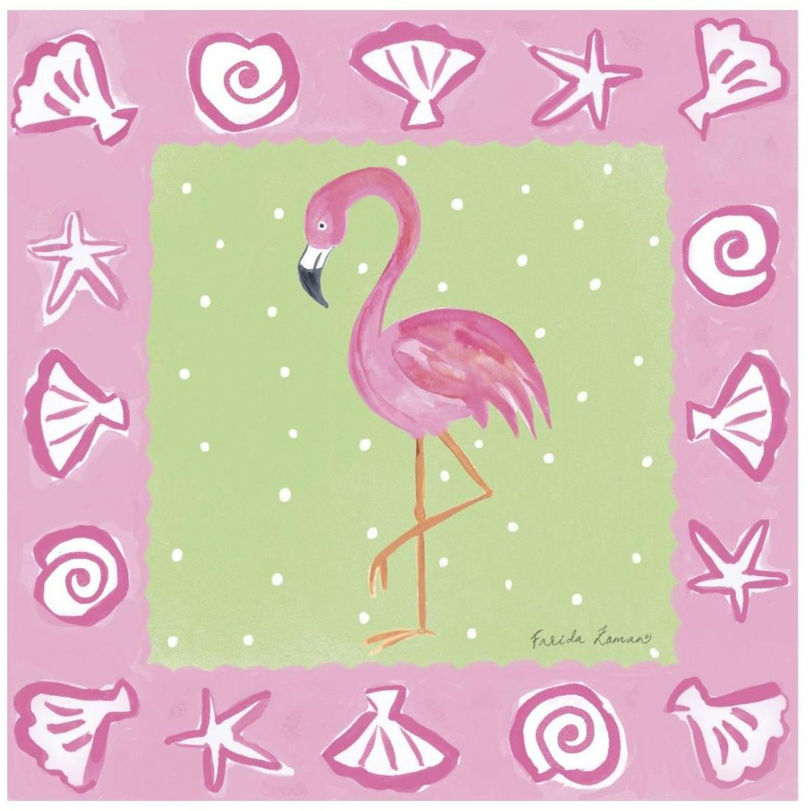 Flamingo Dance II -Paper Art-26&quotx26"