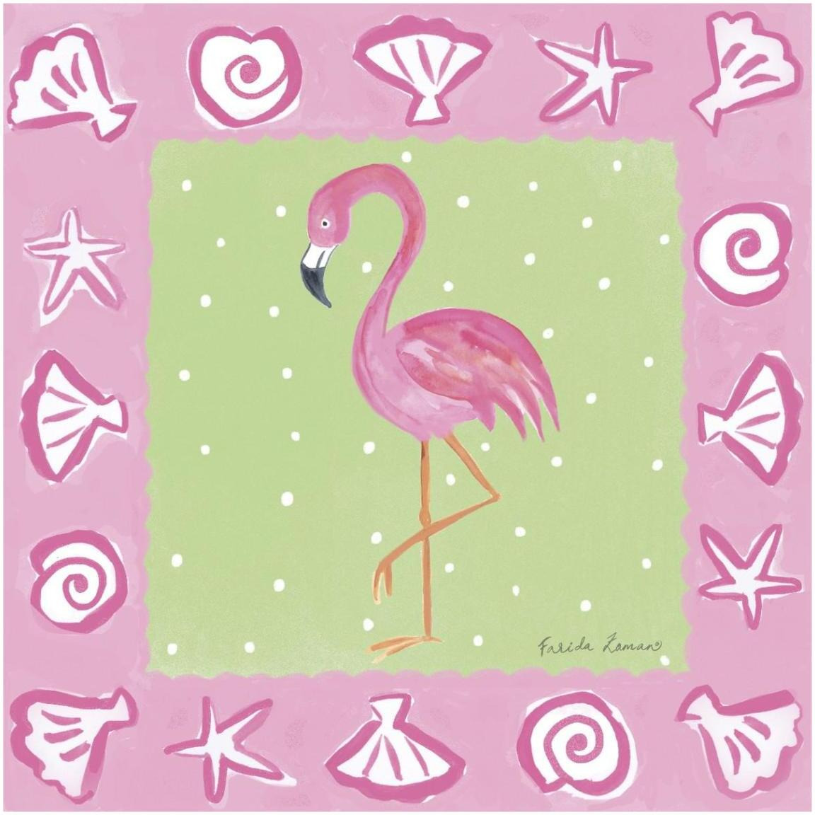 Flamingo Dance II -Paper Art-42&quotx42"