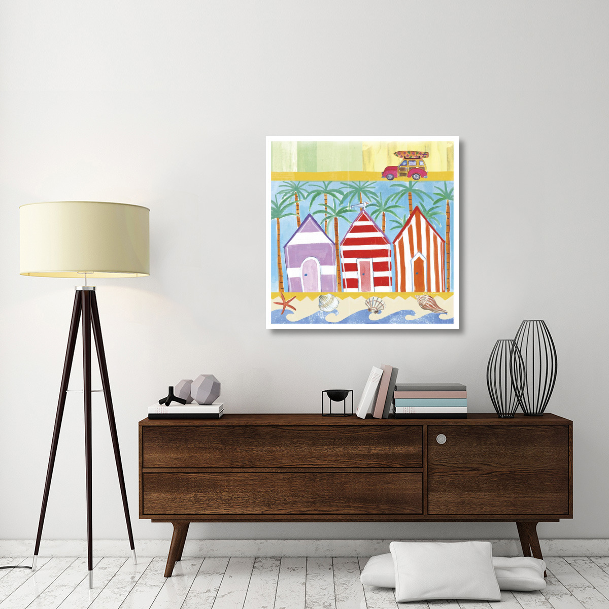 Beach Living I -Paper Art-38&quotx38"