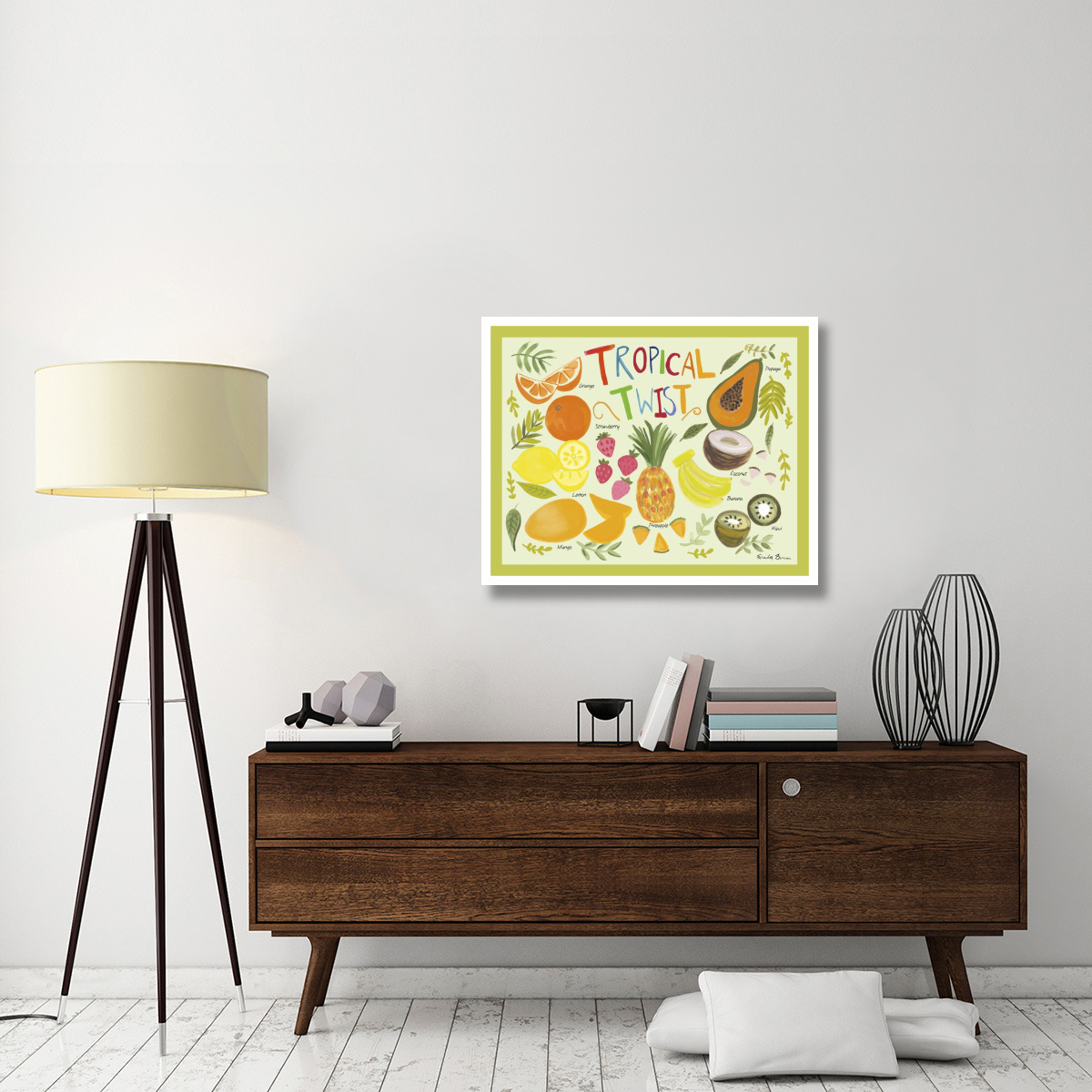 Fruity Smoothie II -Paper Art-37&quotx30"