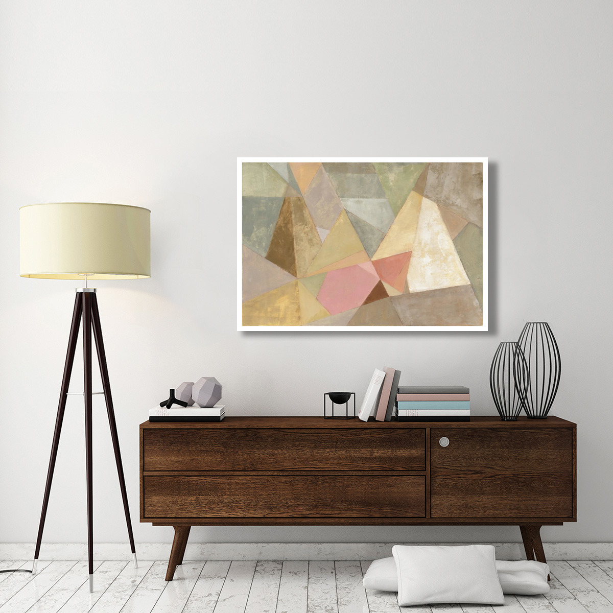 Geometric Abstract -Paper Art-50&quotx34"