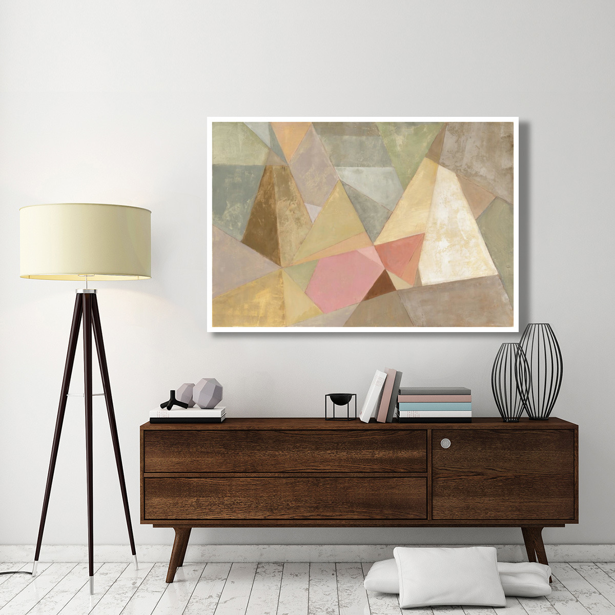 Geometric Abstract -Paper Art-62&quotx42"