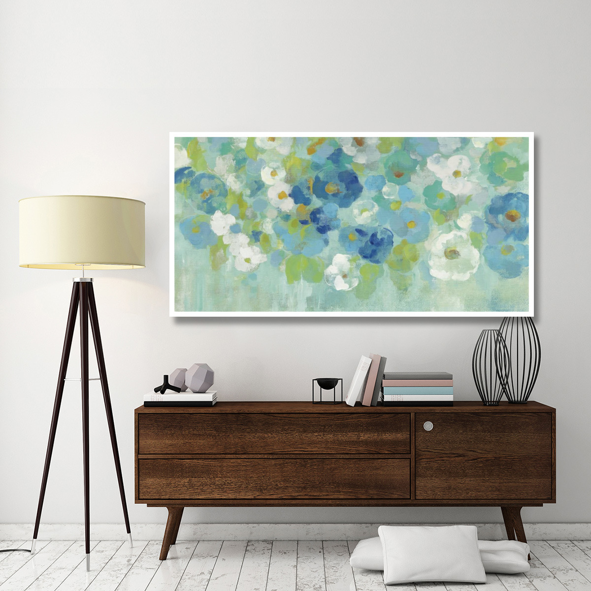 Spring Aroma I White Flowers -Paper Art-74&quotx38"