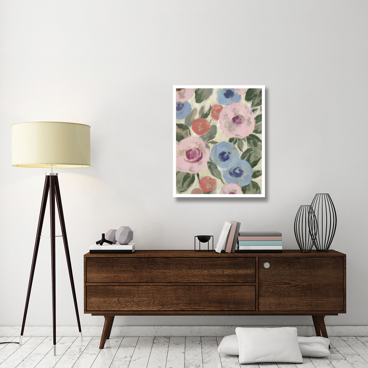 Parisian Floral III Pastel -Paper Art-30&quotx37"