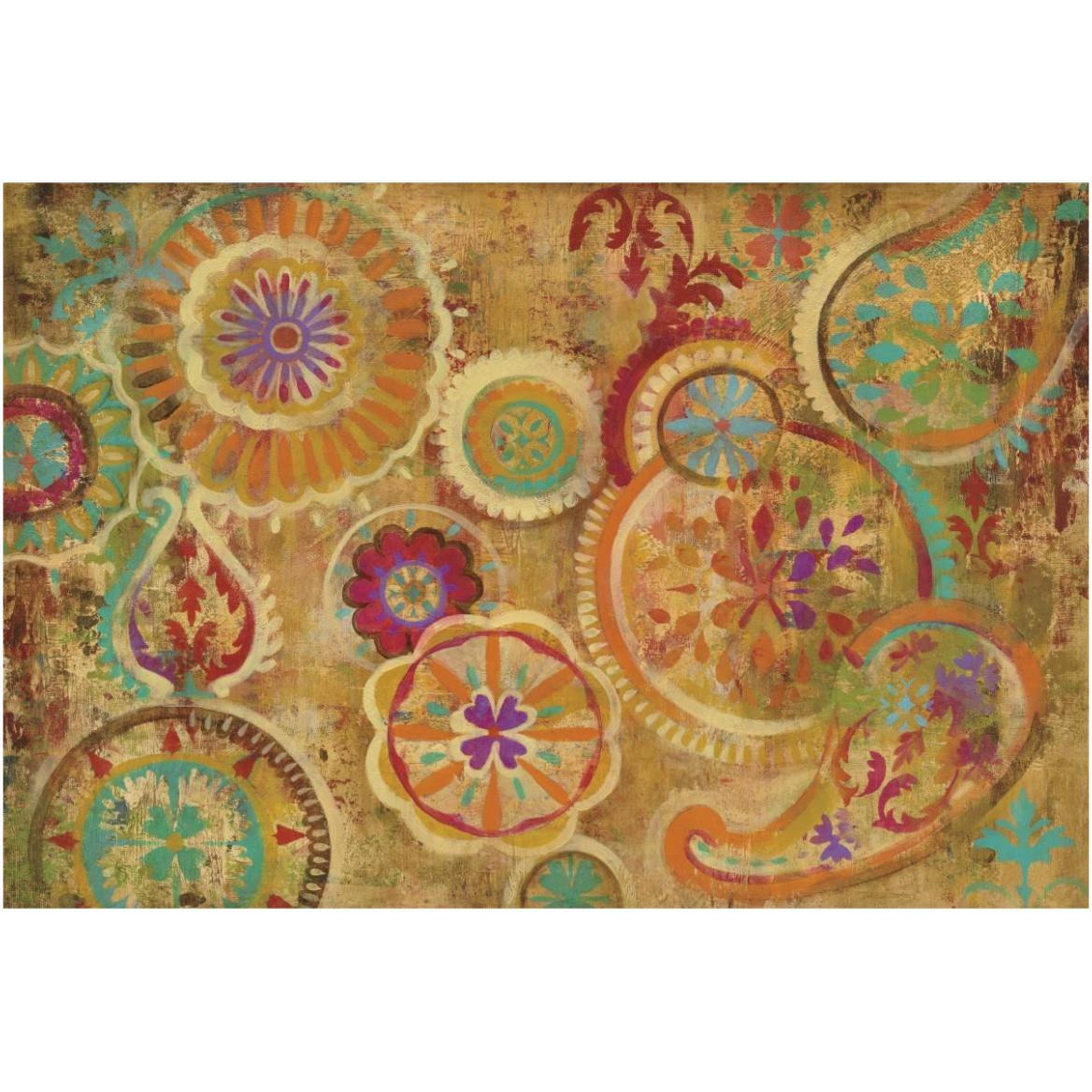 Contemporary Paisley -Paper Art-62&quotx42"