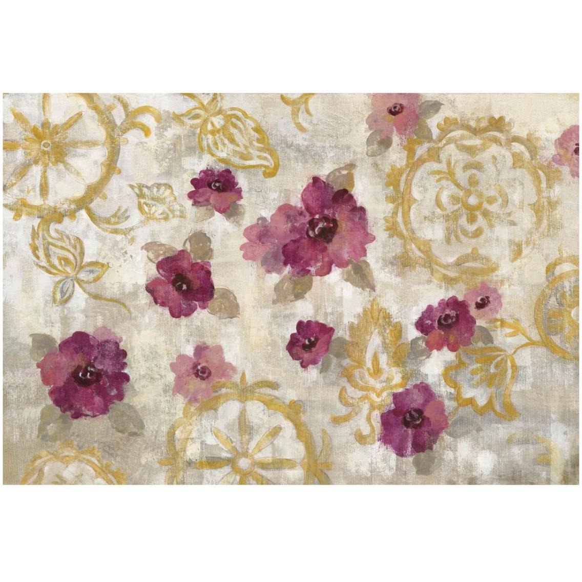 Elegant Fresco Gold Floral -Paper Art-32&quotx22"