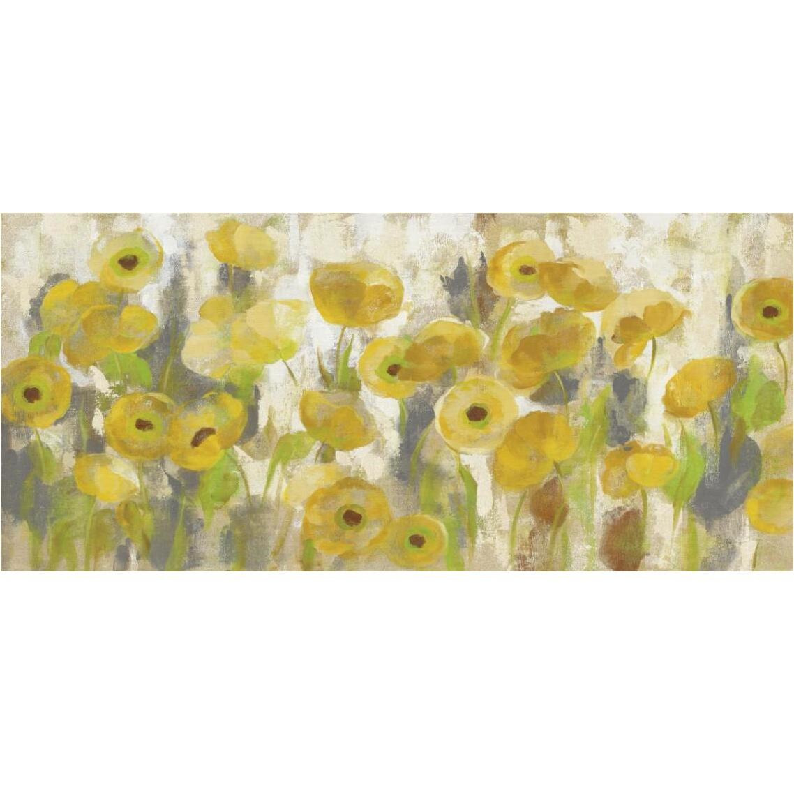 Floating Yellow Flowers I -Paper Art-38&quotx18.2"