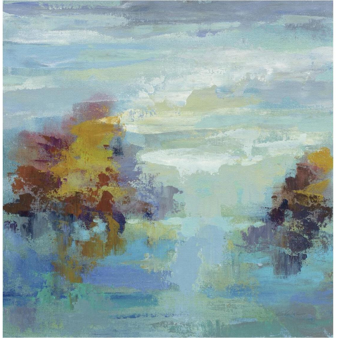 Morning Mist I -Paper Art-38&quotx38"