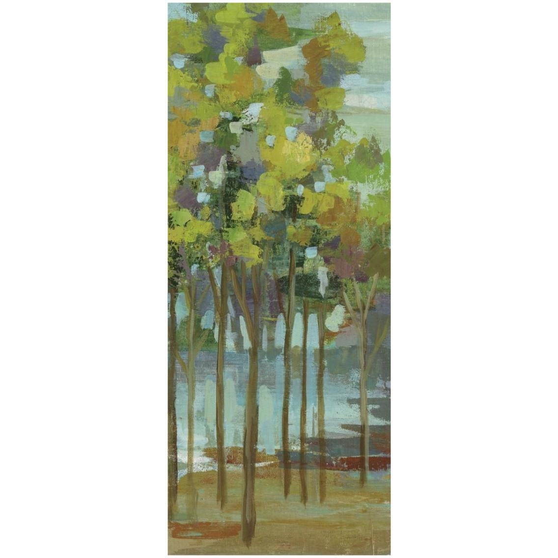 Spring Trees Panel II -Paper Art-14&quotx32"