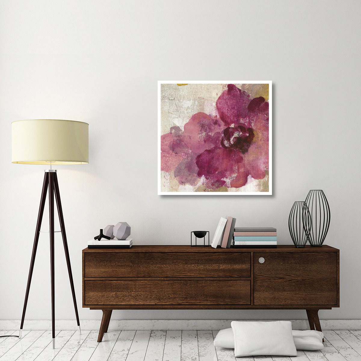 Elegant Fresco Floral Gold Flower I -Paper Art-38&quotx38"