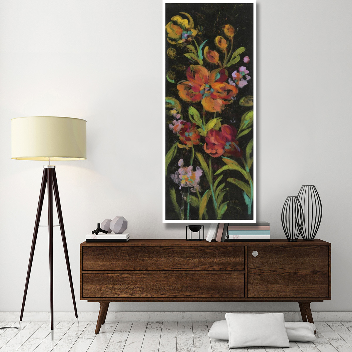 July Garden Trio I -Paper Art-32&quotx77"