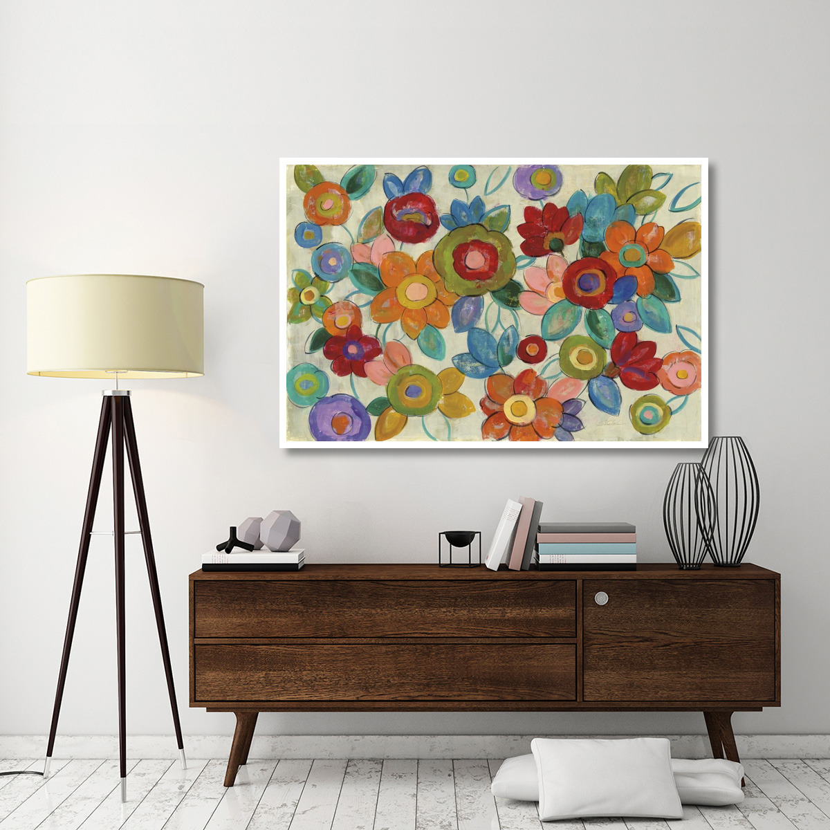 Decorative Flowers -Paper Art-62&quotx42"