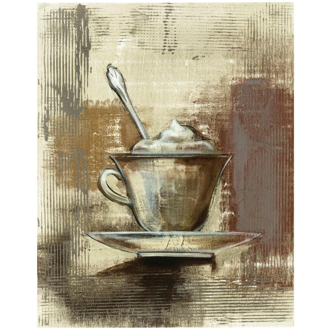 Cafe Classico III Neutral -Paper Art-24&quotx30"