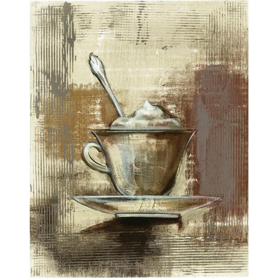 Cafe Classico III Neutral -Paper Art-30&quotx37"