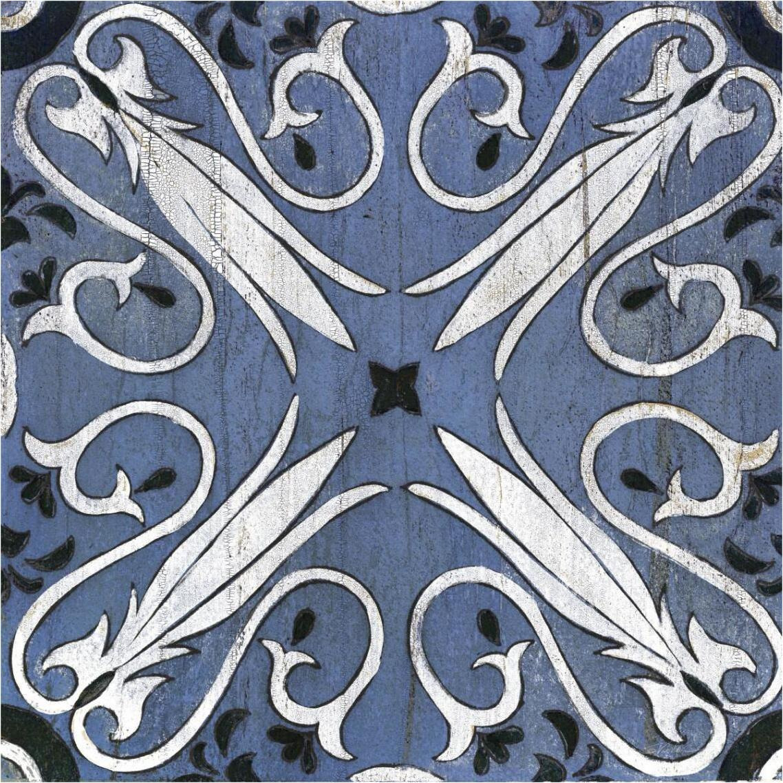 Oxford II Indigo and Cream -Paper Art-38&quotx38"