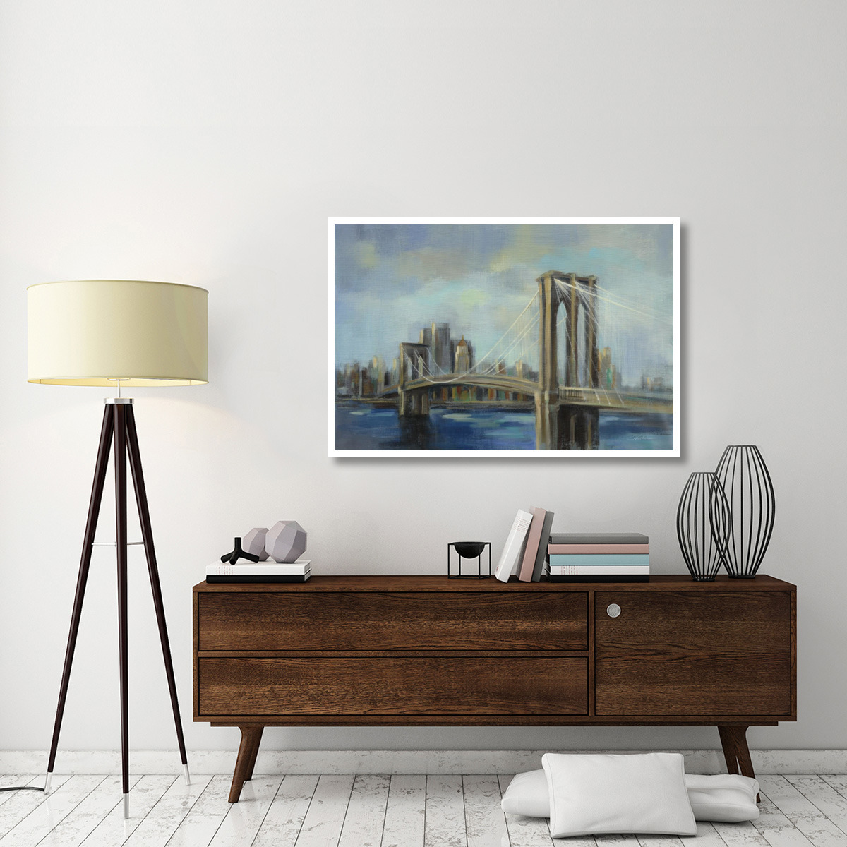 Brooklyn Bridge -Paper Art-50&quotx34"