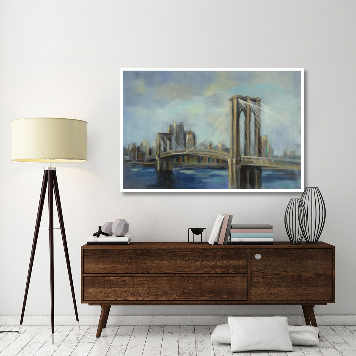 Brooklyn Bridge -Paper Art-62&quotx42"