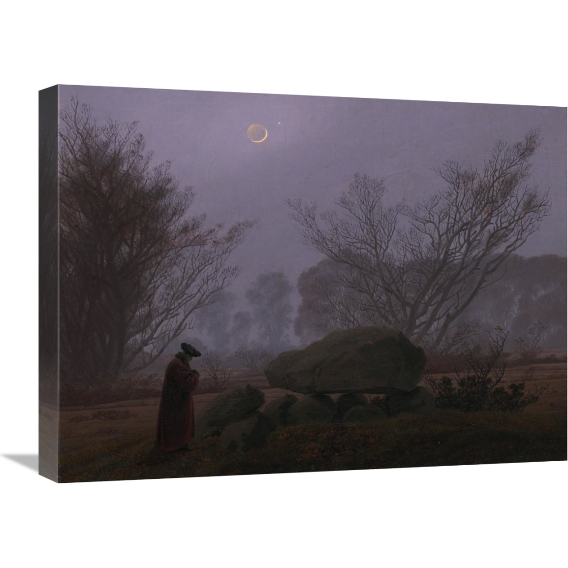 A Walk at Dusk-Canvas Art-24&quotx18"