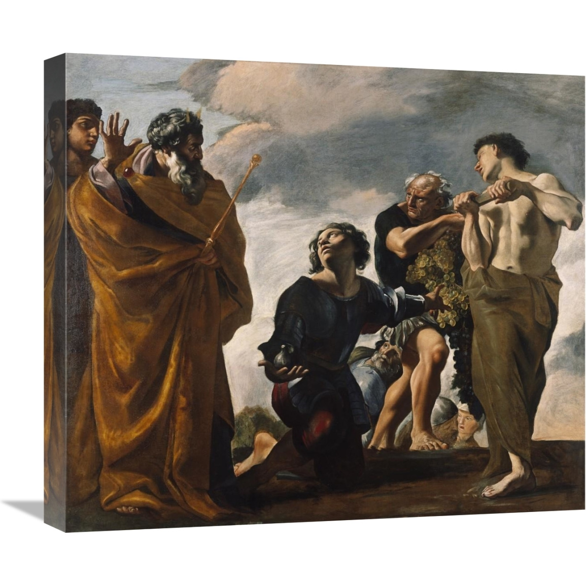 Moses and the Messengers from Canaan-Canvas Art-22&quotx19.36"