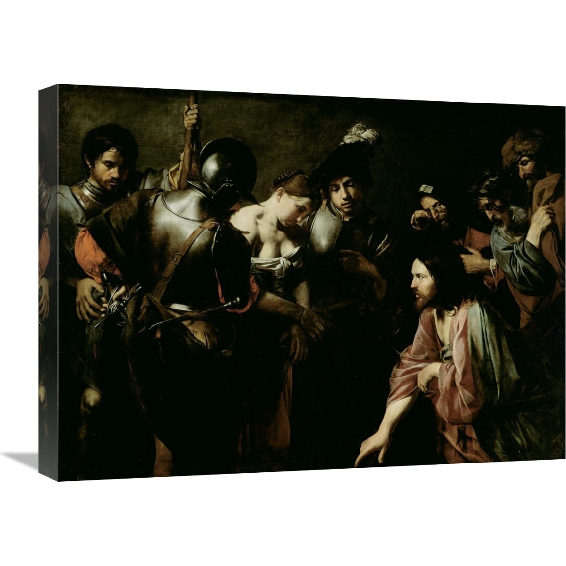 Christ and the Adulteress-Canvas Art-24&quotx18"