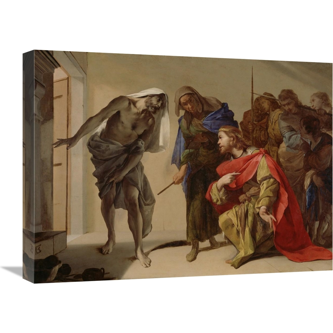 The Shade of Samuel Invoked by Saul-Canvas Art-24&quotx18"