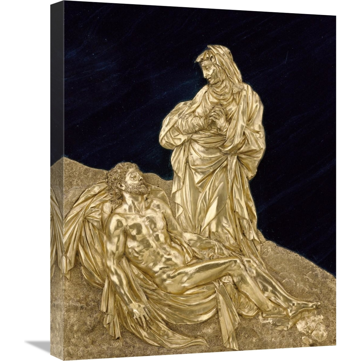 Virgin Mourning the Dead Christ-Canvas Art-20&quotx24"