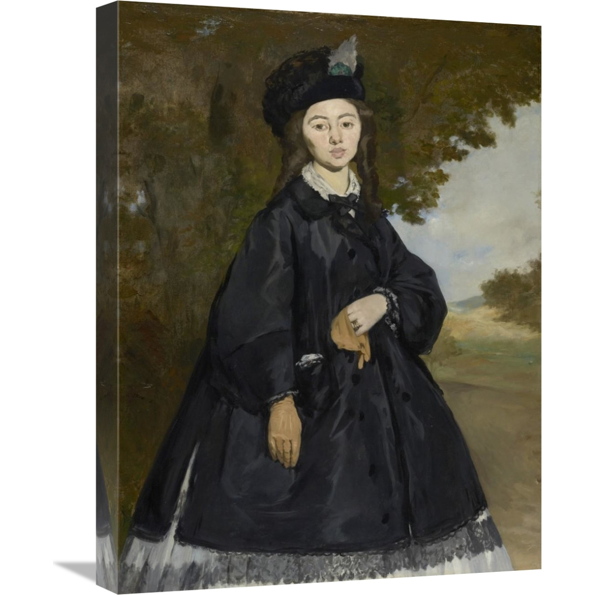 Portrait of Madame Brunet-Canvas Art-18&quotx24"