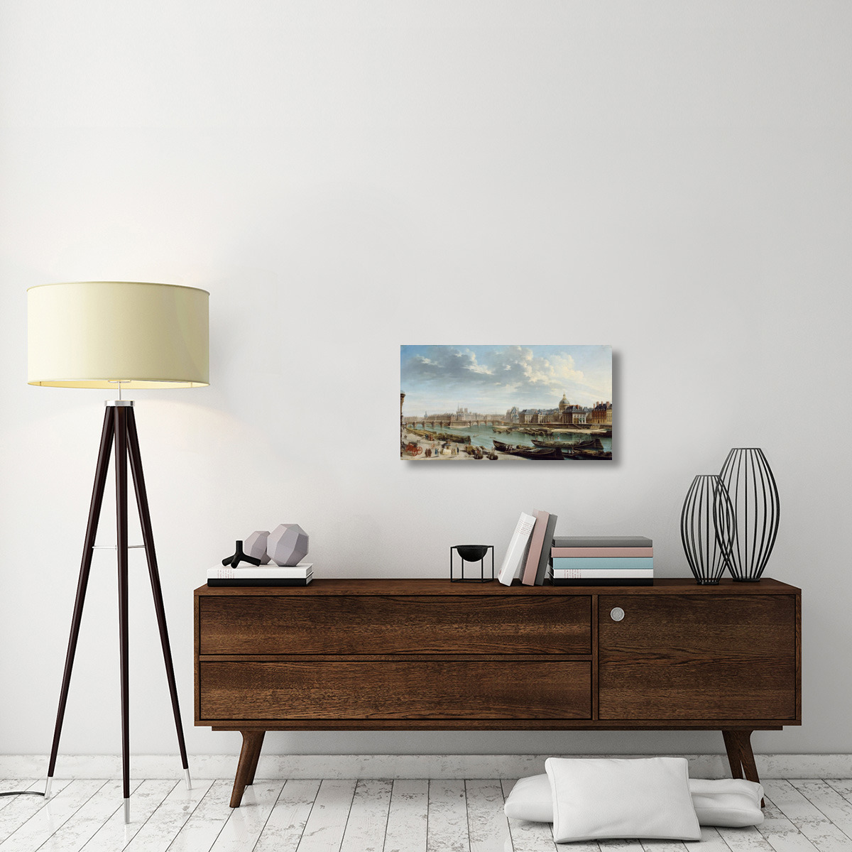 A View of Paris with the Ile de la Cit-Canvas Art-30&quotx16.2"